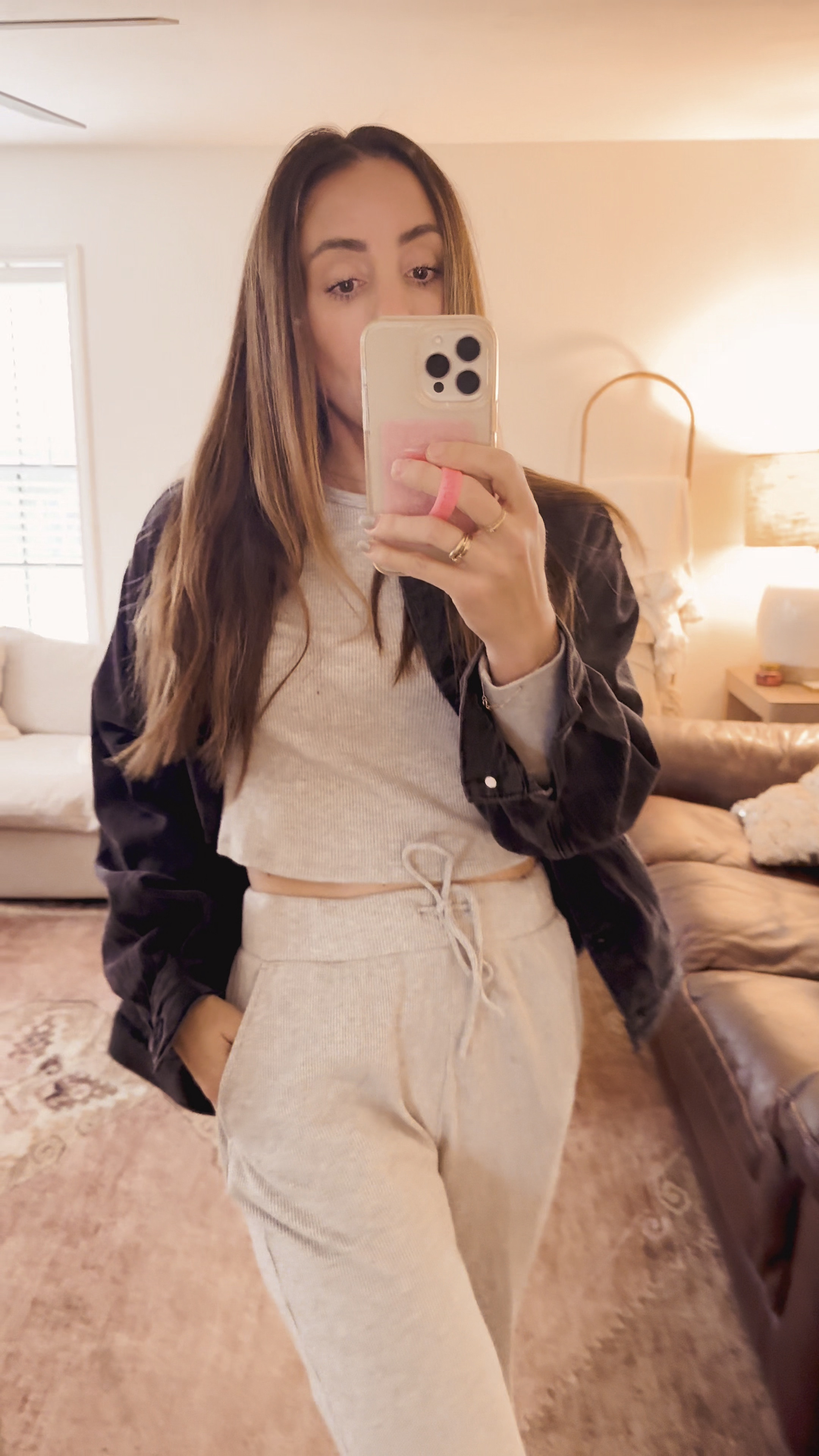 Such a cute and cozy two piece waffle set by nuuds. As a busy mom, I love how easy it is to throw on their matching sets and go. (& still feel cute!) 🙌🏻🤎

Throw on an Abercrombie oversized black jean jacket (bc 60 degrees in Texas 🥶) and you’re out the door to drop off! 

Travel outfit, airport outfit, holiday outfit, mom outfit, cozy essentials, comfy must-have, mom life

#LTKSeasonal #LTKWatchNow #LTKGiftGuide