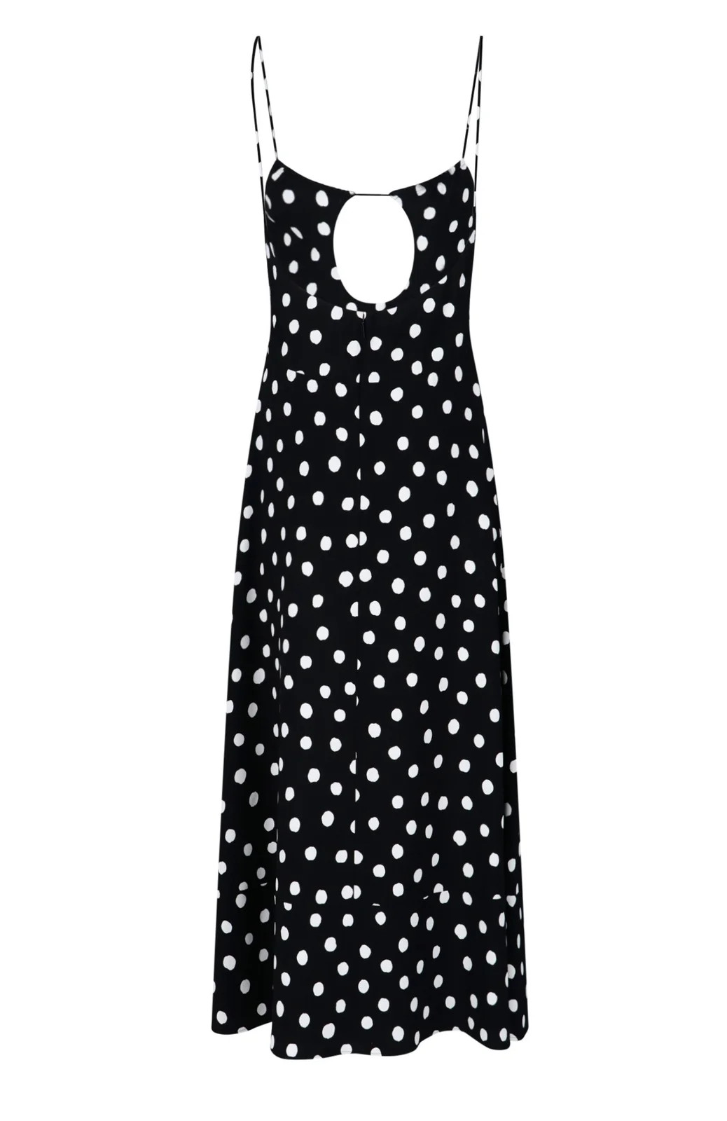 Saint Laurent Polka Dot Printed Slip Dress | Cettire Global