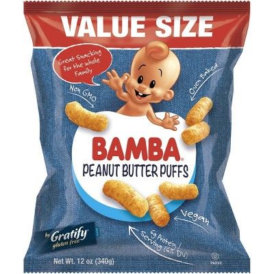 Osem Bamba Peanut Butter Puffs Baby Snacks - 12oz | Target