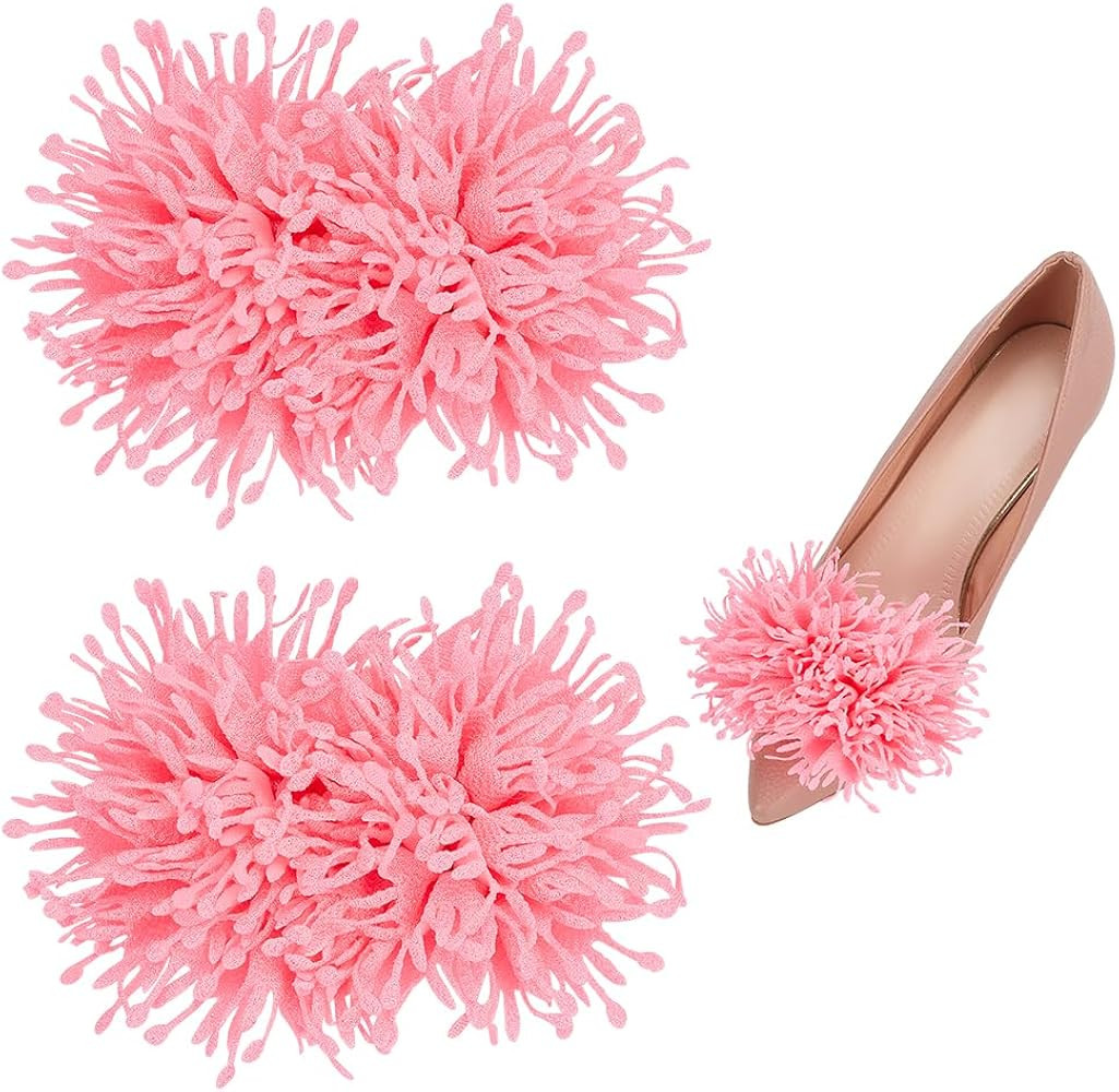 FINGERINSPIRE 2 Pince à Chaussures en Tissu 3D Avec Fleurs 9x12cm Boucles D'Embellissement de Ch... | Amazon (FR)