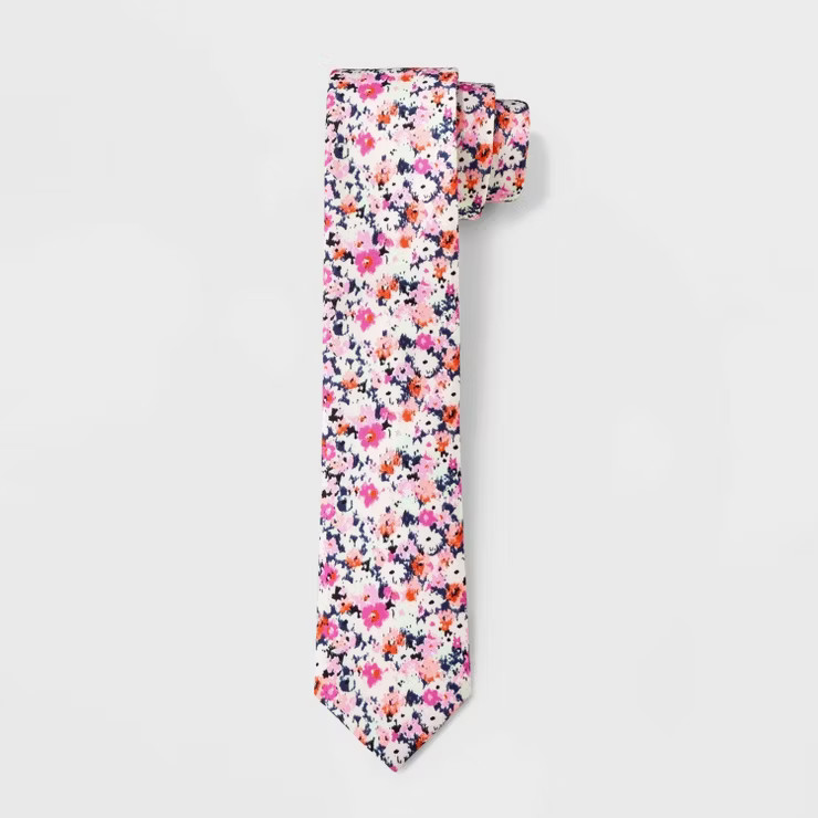 Men's Floral Print Tie - Goodfellow & Co™ One Size | Target