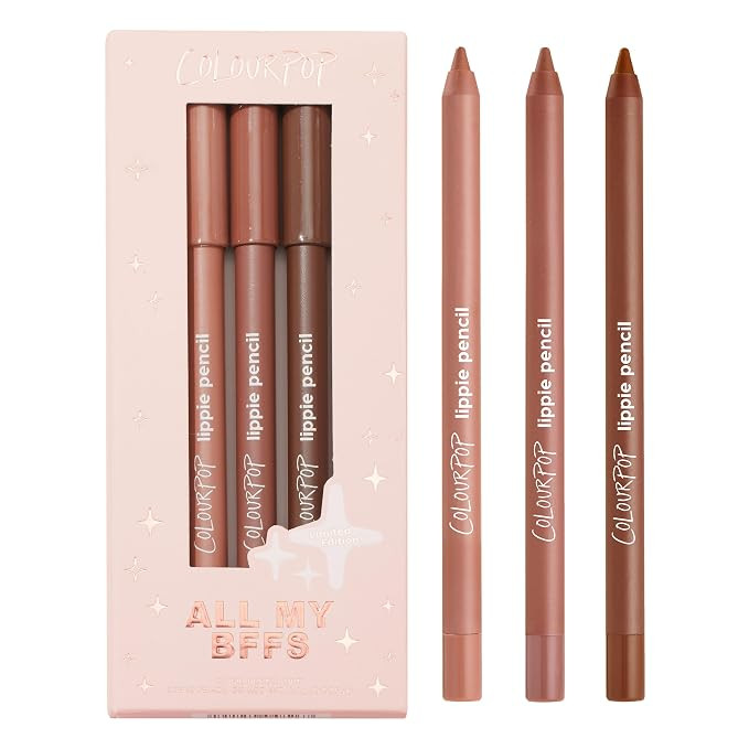 ColourPop All My BFFs Lippie Lip Pencil Kit - High-Pigment, Long-Lasting & Sharpenable Lip Liner ... | Amazon (US)