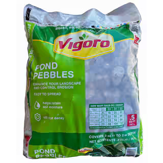 0.5 cu. ft. Bagged Pond Pebble Landscape Rock | The Home Depot