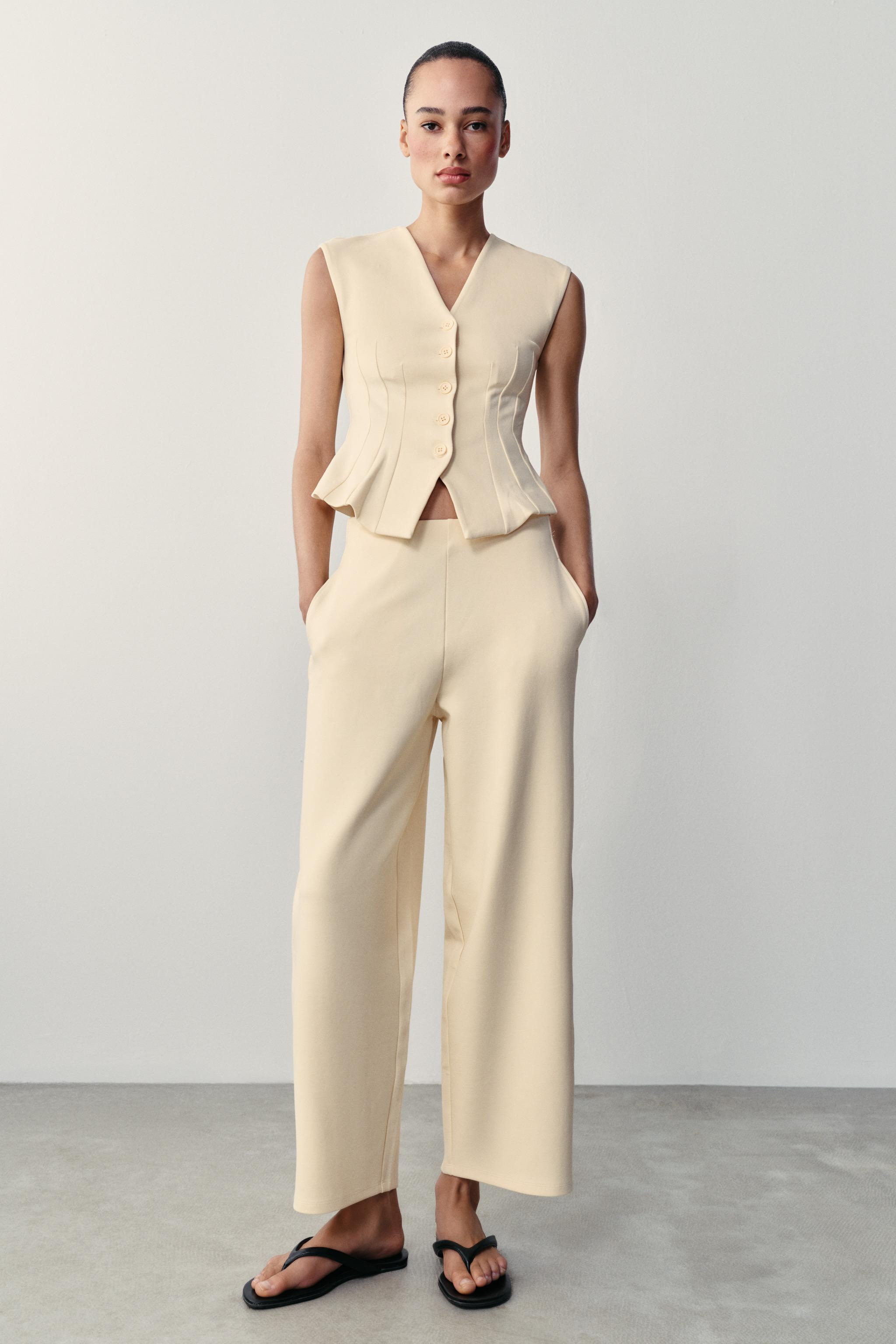INTERLOCK BALLOON PANTS | Zara US