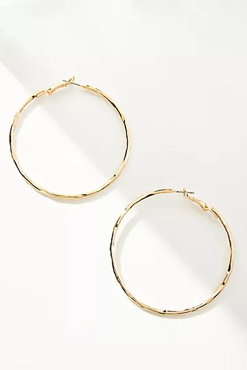 Hammered Hoop Earrings | Anthropologie (US)