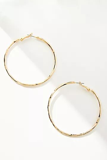 Hammered Hoop Earrings | Anthropologie (US)