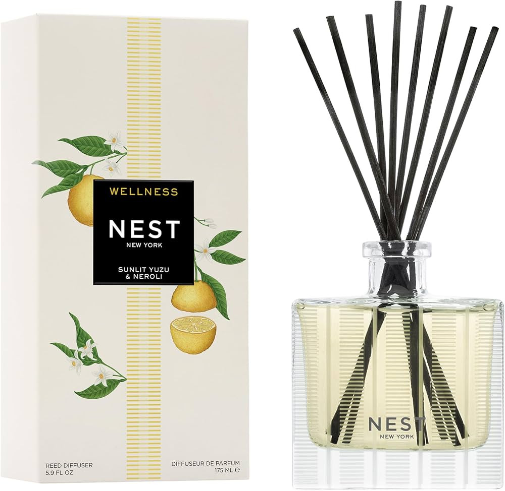 NEST New York Reed Diffuser, Sunlit Yuzu & Neroli - 5.9 fl oz - Fragrance for Up to 90 Days - Reu... | Amazon (US)