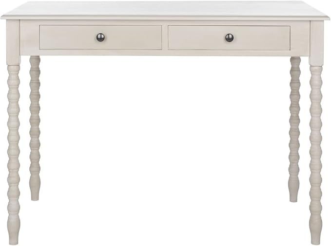 SAFAVIEH Home Collection O'Mara Black 2-Drawer Computer Table Office Desk DSK5711C, Taupe | Amazon (US)