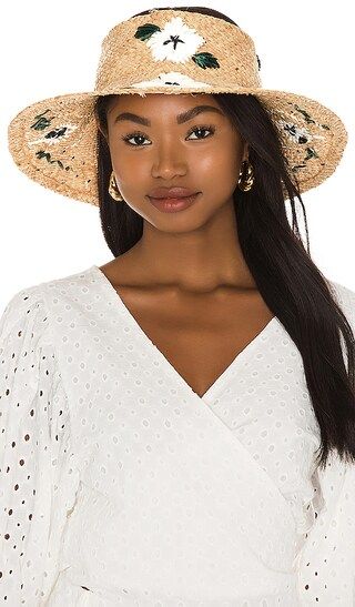 Fleur Hat in Natural & White | Revolve Clothing (Global)