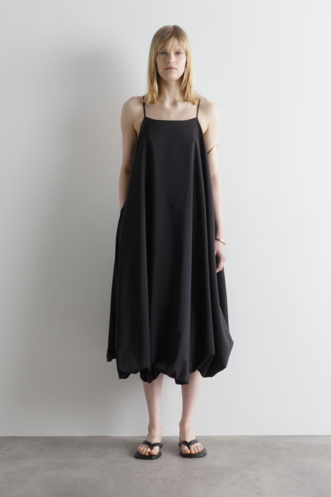 BUBBLE-HEM MIDI DRESS | COS (EU)