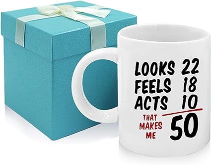 Tom Boy 1969 50th Birthday Gifts Women Men Coffee Mug 11oz 50 Years Old Birthday Gifts Anniversar... | Amazon (US)
