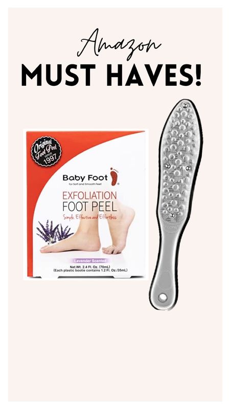 Amazon must haves for smooth feet 
Foot file 
Foot peel mask
Baby foot peel mask

#LTKstyletip #LTKunder50 #LTKhome