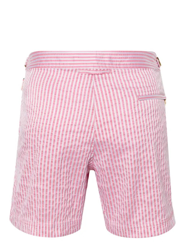 Orlebar Brown Bulldog Badeshorts Aus Streifen-Jacquard - Farfetch | Farfetch Global