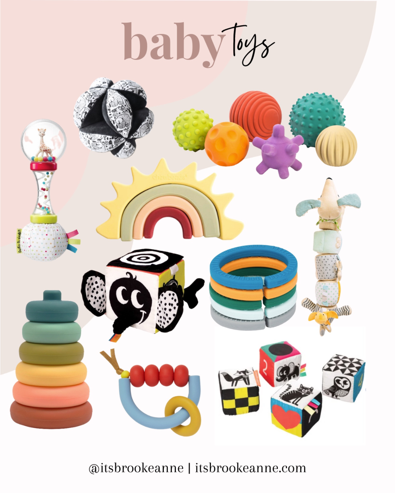 Baby toys / Montessori toys / sensory toys / infant development toys / teething toys / sensory blocks / teething rings / baby shower gifts / infant gifts 

#LTKkids #LTKunder50 #LTKGiftGuide