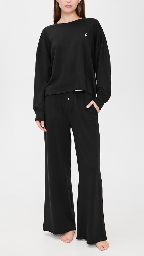 Crew Neck Wide Leg Pants Set | Shopbop