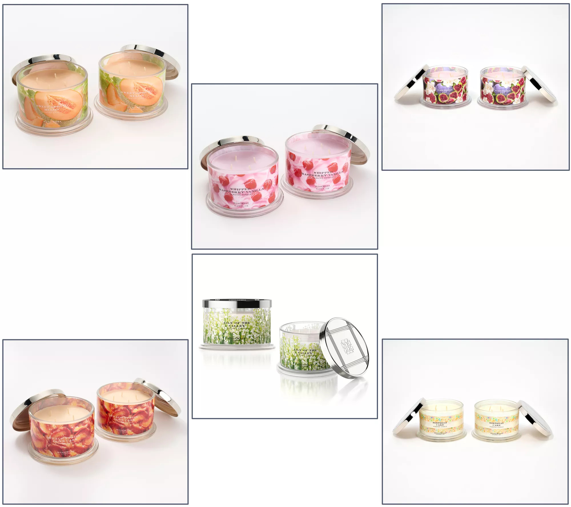 HomeWorx by Slatkin + Co. S/2 18oz Spring Favorite Candles - QVC.com | QVC