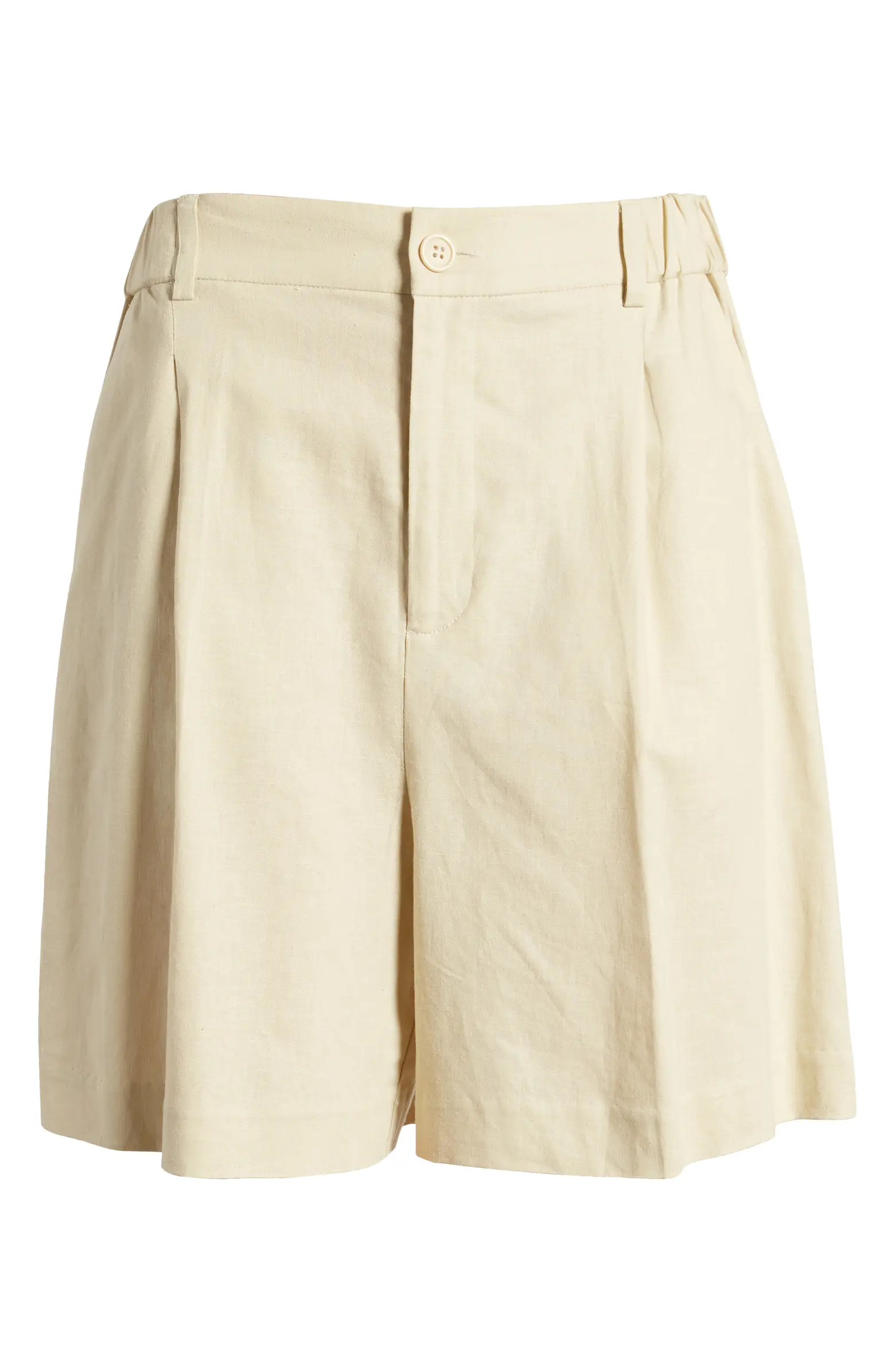 Women's Linen Blend Bermuda Shorts | Nordstrom