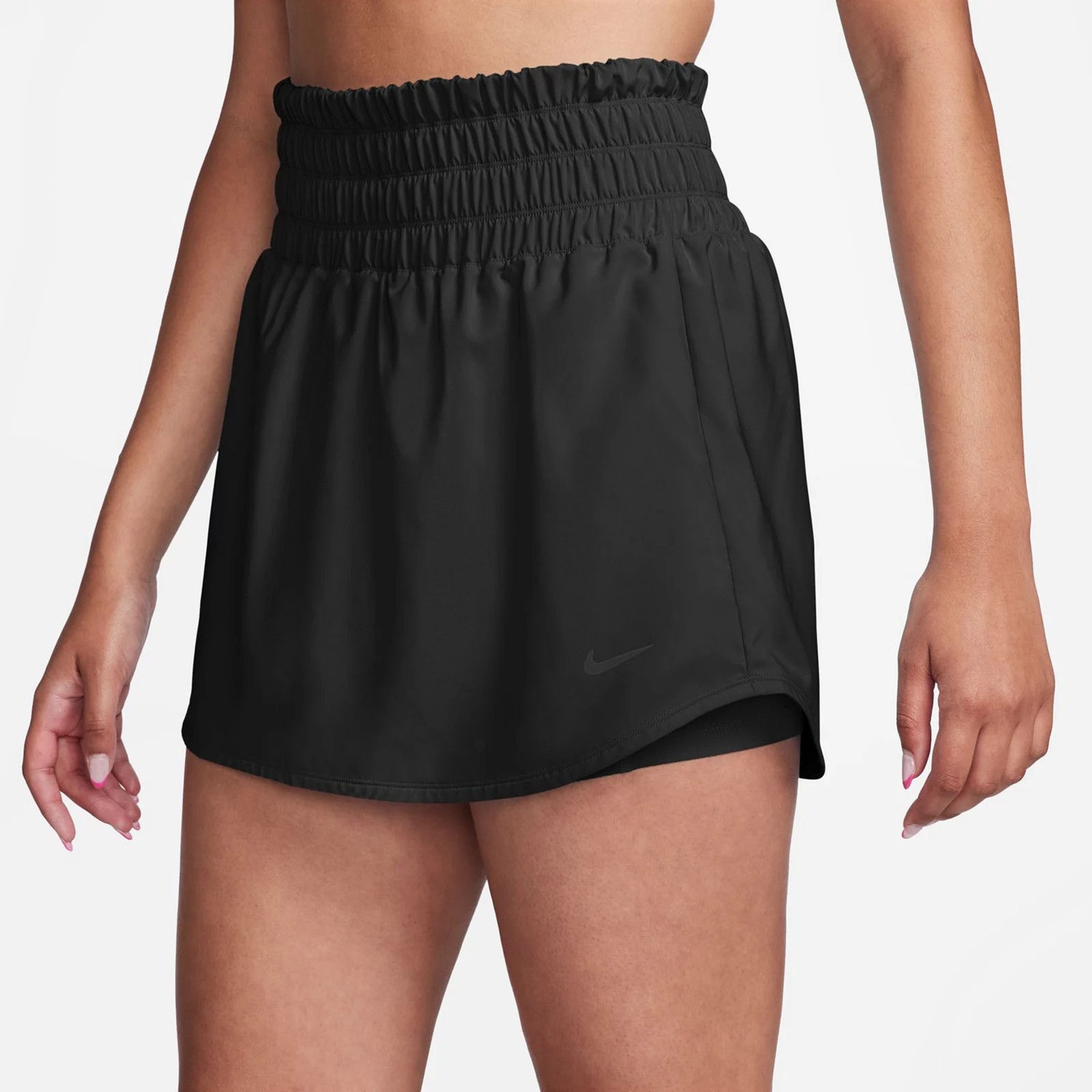 Women's Nike One Ultra High-Waisted Skort, Size: Medium, Black | Kohl's