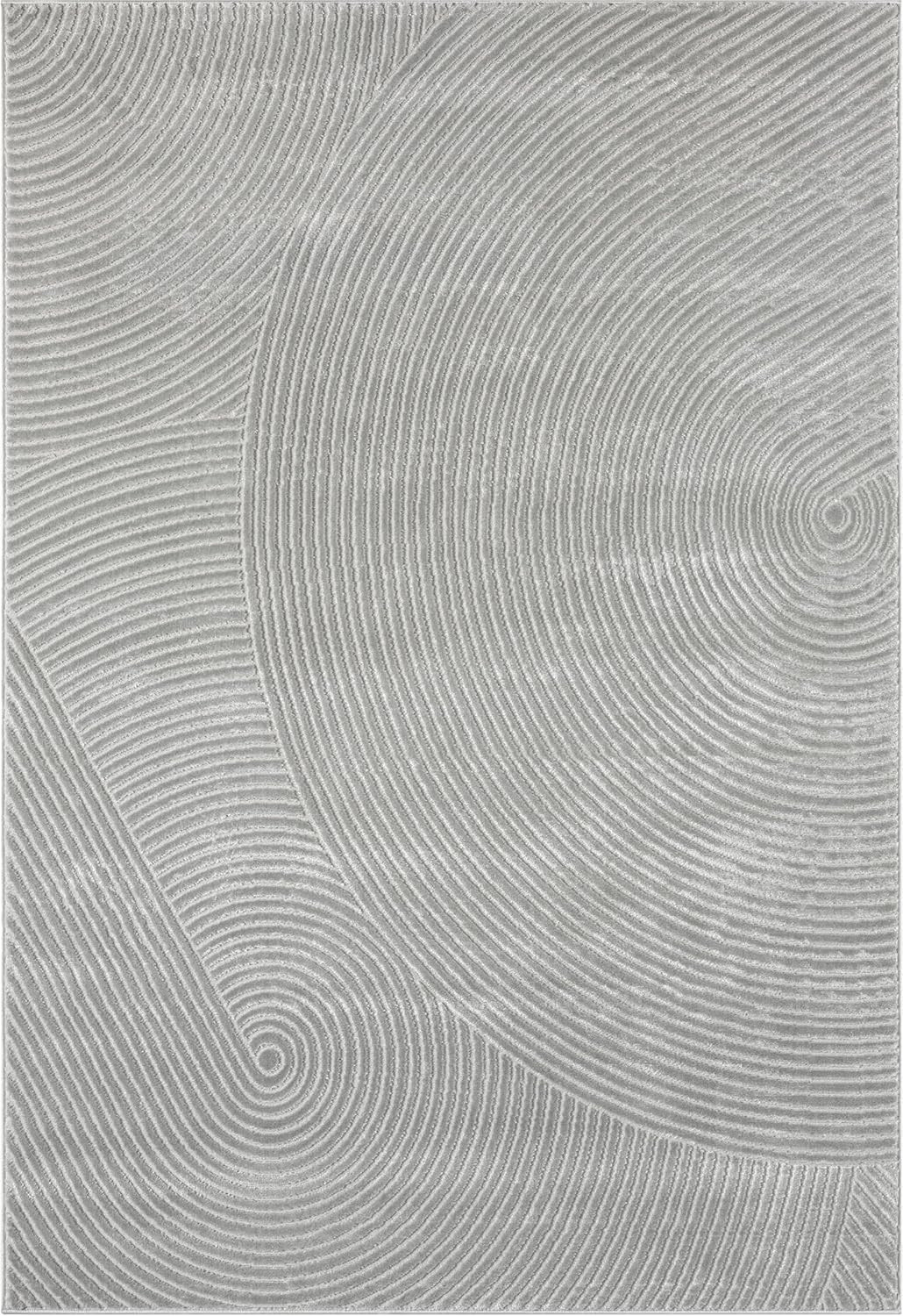 Abani Grey Area Rug for Living Room, Bedroom - Zen Reiki Pattern- 4 x 6 -Durable & Easy to Clean ... | Amazon (US)