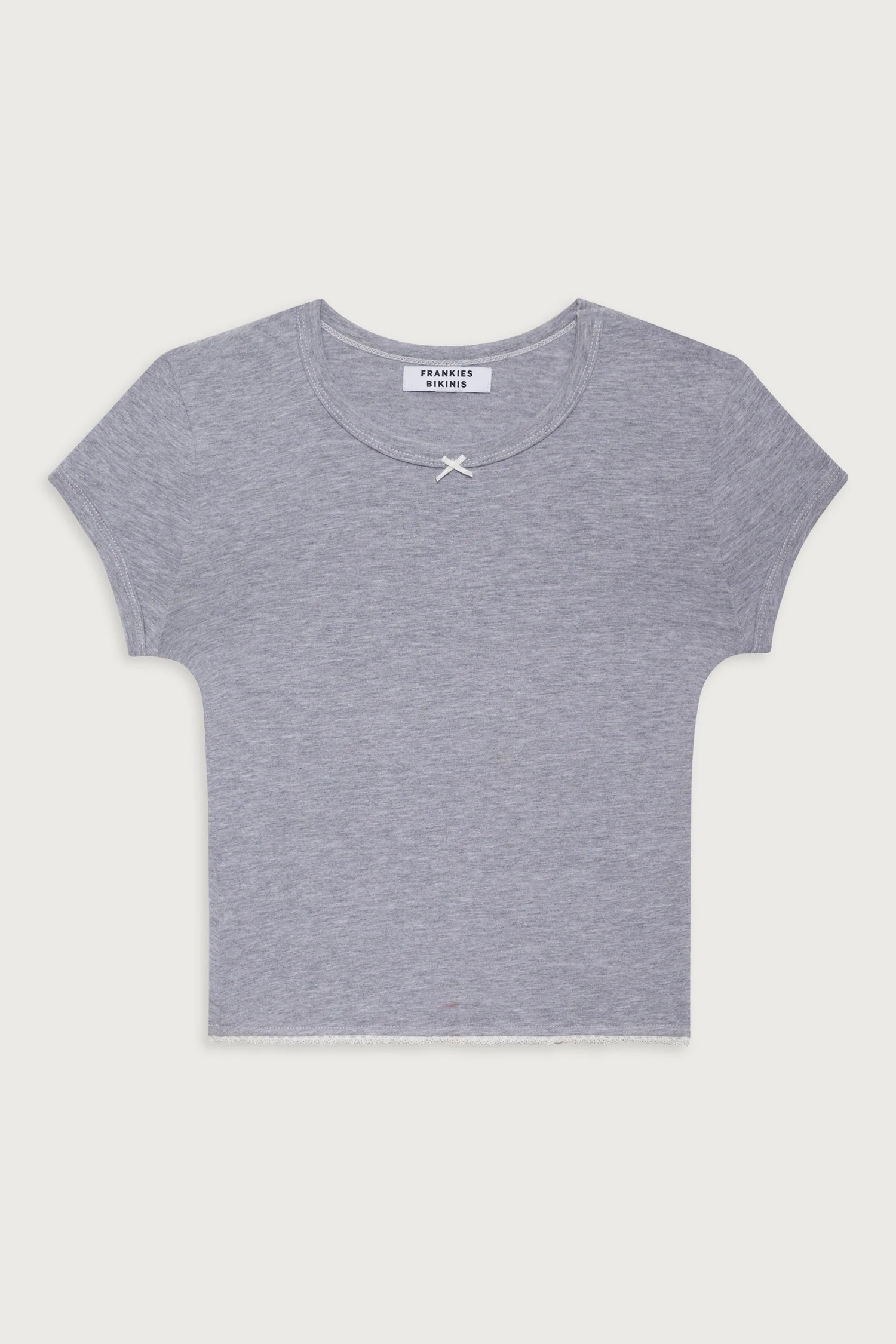 Archie Cotton Tee - Heather Grey | Frankies Bikinis