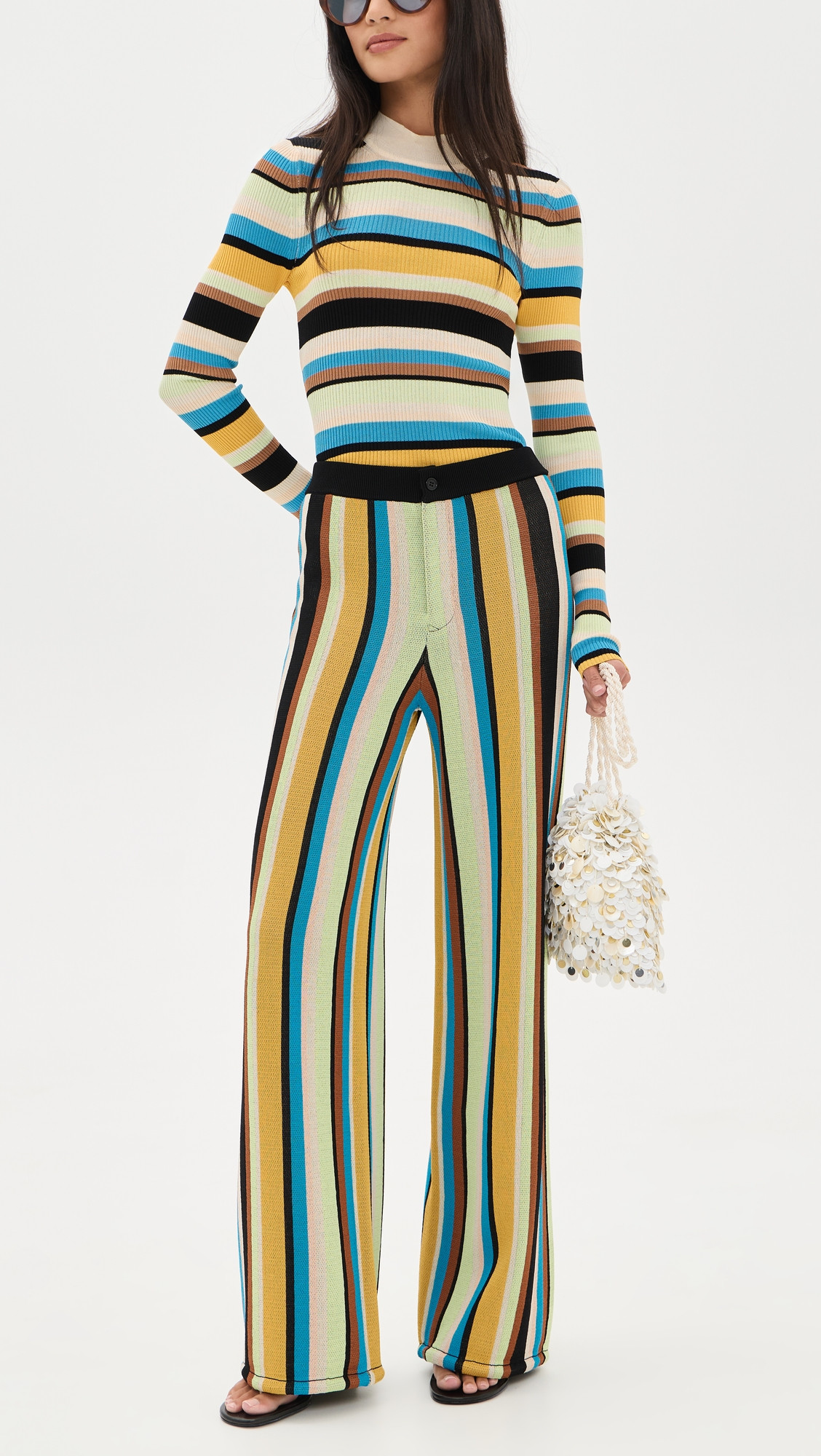 SIMONMILLER Jabber Knit Pants Ocean Stripe S | Shopbop