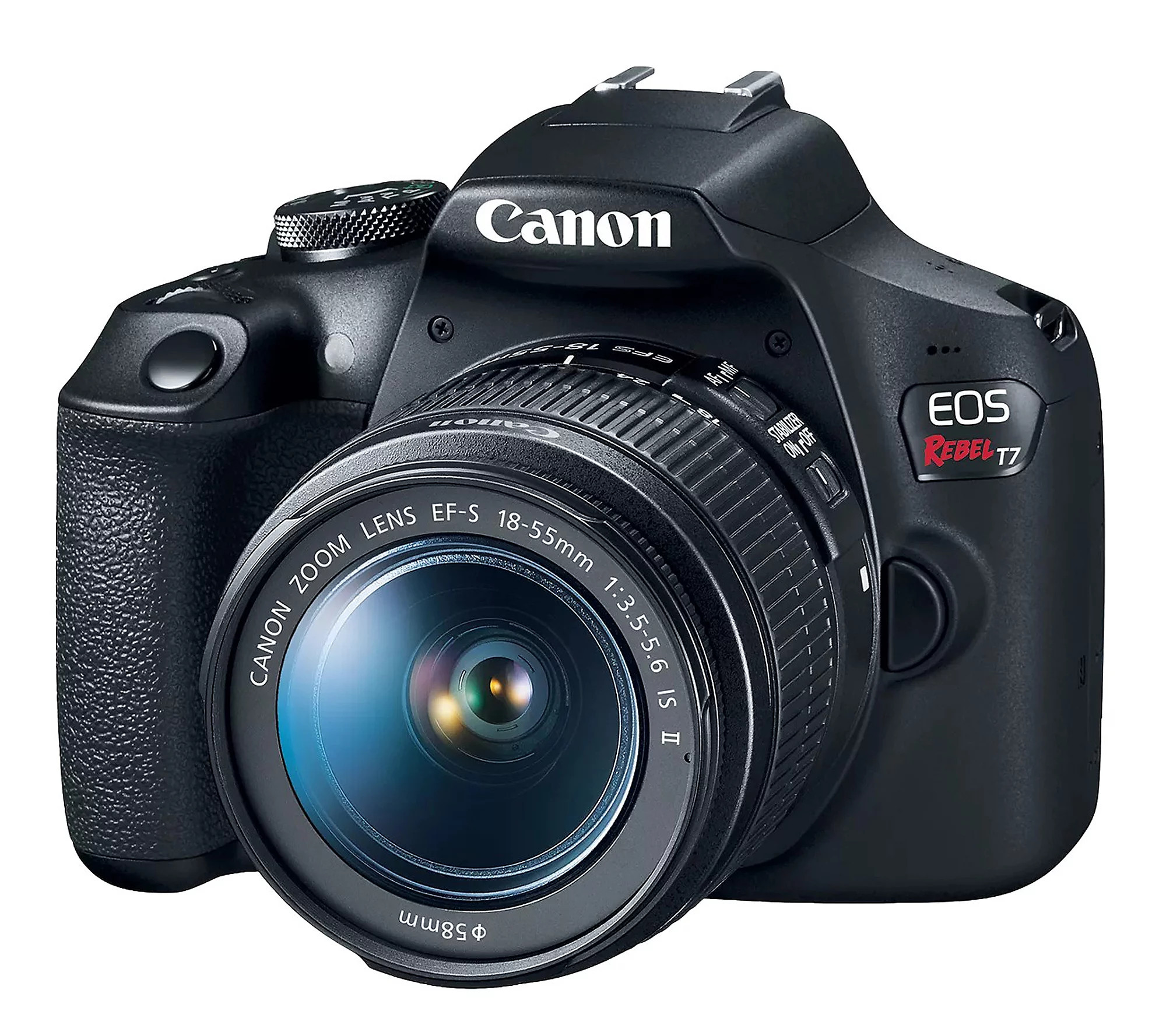 Canon EOS Rebel T7 DSLR Digital Camera w/18-55 mm Lens | QVC