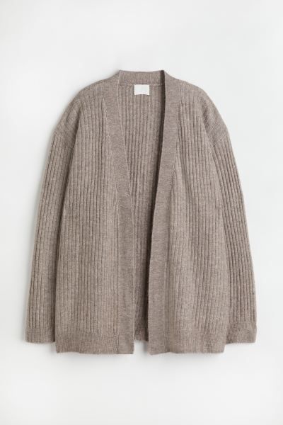 Soft, rib-knit cardigan with wool content. V-neck, gently dropped shoulders, and long sleeves. No... | H&M (US + CA)