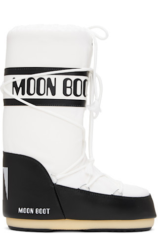 Black & White Icon Nylon Boots | SSENSE