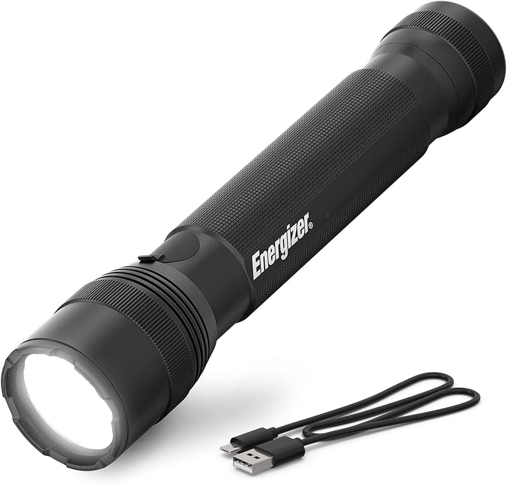 Energizer TacR-1000 LED Tactical Flashlight, Bright Rechargeable Flashlight for Emergencies and C... | Amazon (US)