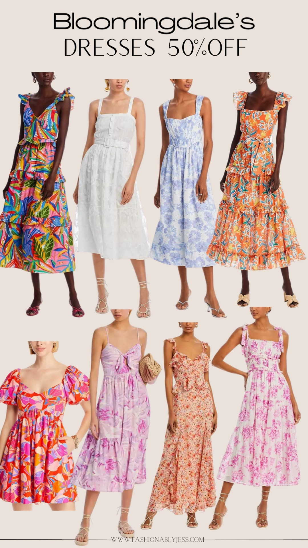 50% off Bloomingdale's dresses. These dresses will be perfect for any upcoming vacation.

#LTKFindsUnder50 #LTKSaleAlert #LTKOver40