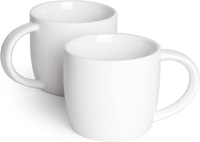 Ceramic Cappuccino Cups Set of 2, 8 oz Coffee Mugs, Coffee Cup for Cappuccino, Espresso, Latte (W... | Amazon (US)