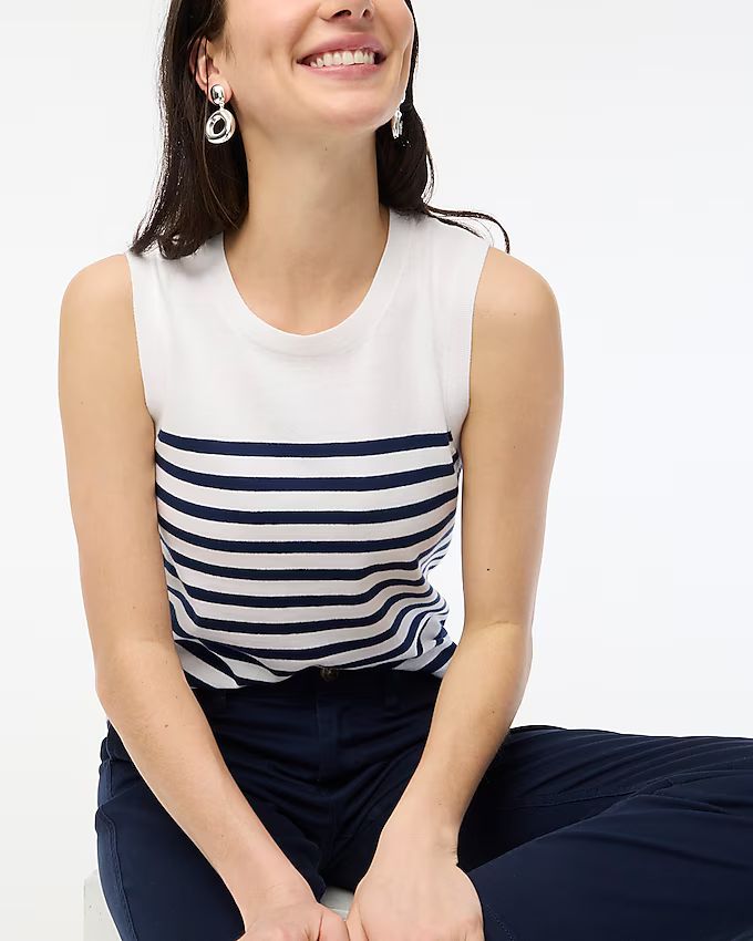 Striped sweater shell | J.Crew Factory