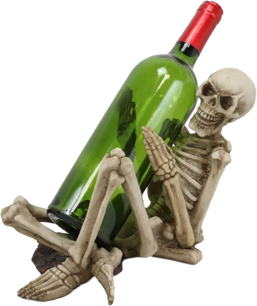 Ebros Gift Large Day of The Dead Grinning Horny Skeleton Humping Wine Bottle Holder Statue 10.25"... | Amazon (US)