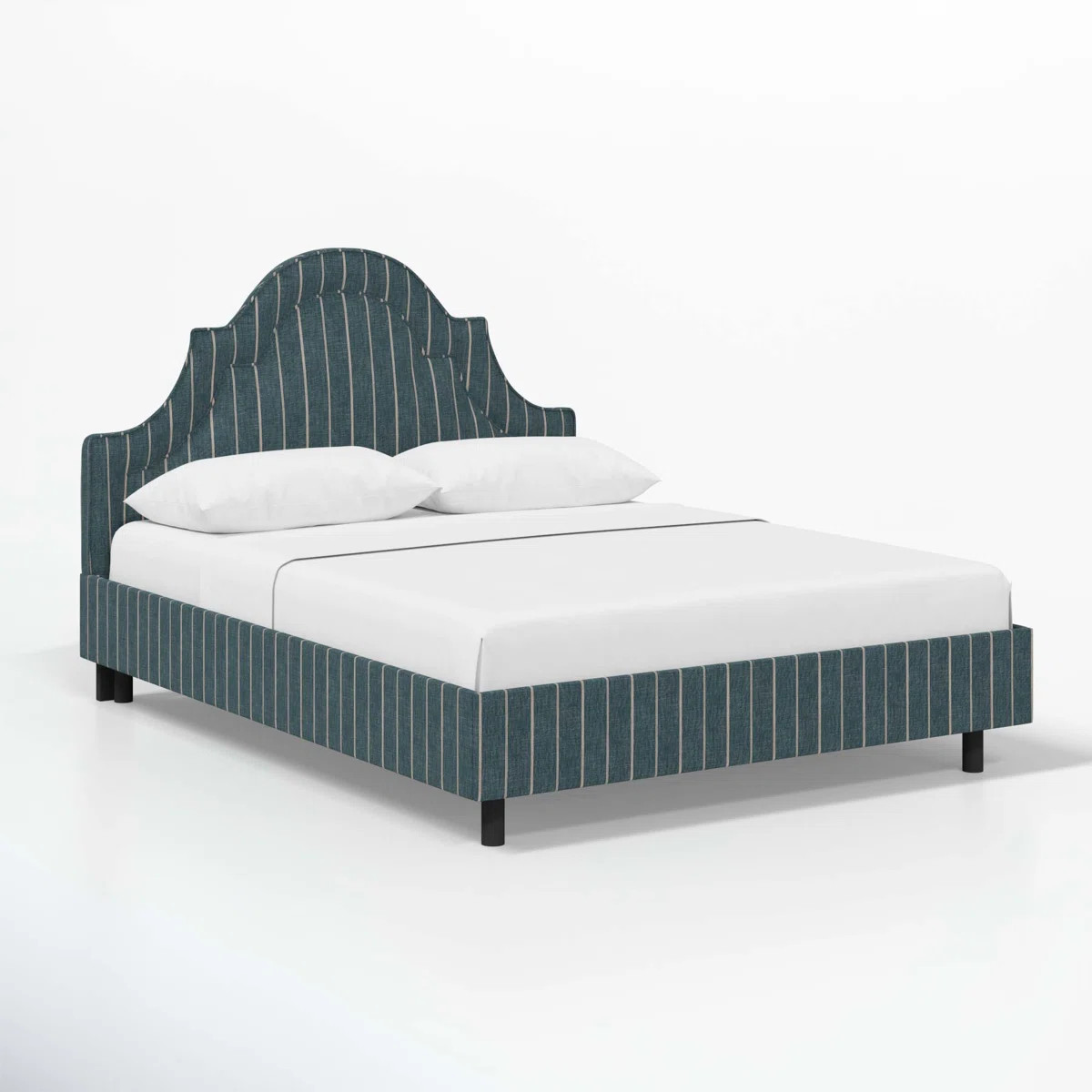 Knipe Upholstered Scalloped Bed | Wayfair North America