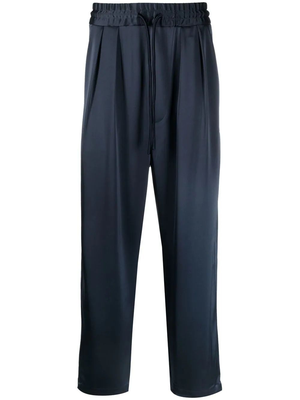 elasticated-waist cropped trousers | Farfetch Global