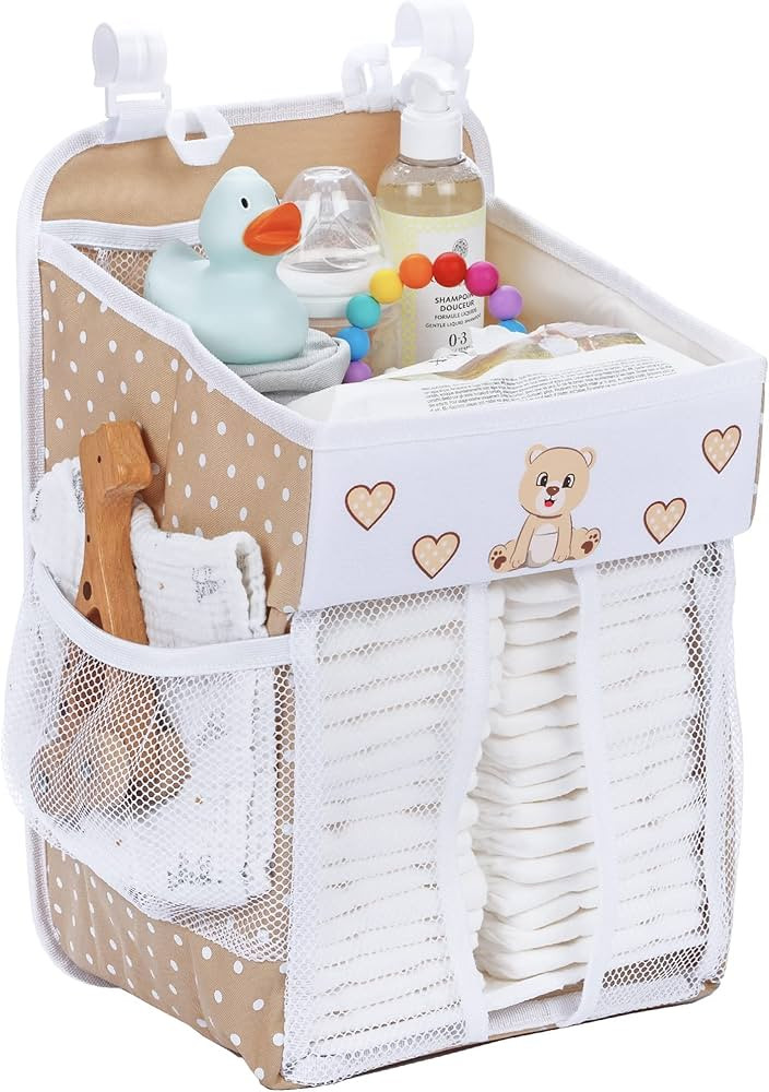CRADLE STAR Hanging Diaper Caddy - Baby Shower Gifts Diaper Organizer for Changing Table - Hold 5... | Amazon (US)