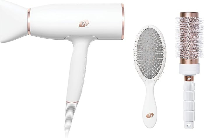T3 AireLuxe Professional Ionic Hair Dryer and Brush Set, with 5 Heat and 3 Speed Settings, Ion Ge... | Amazon (US)