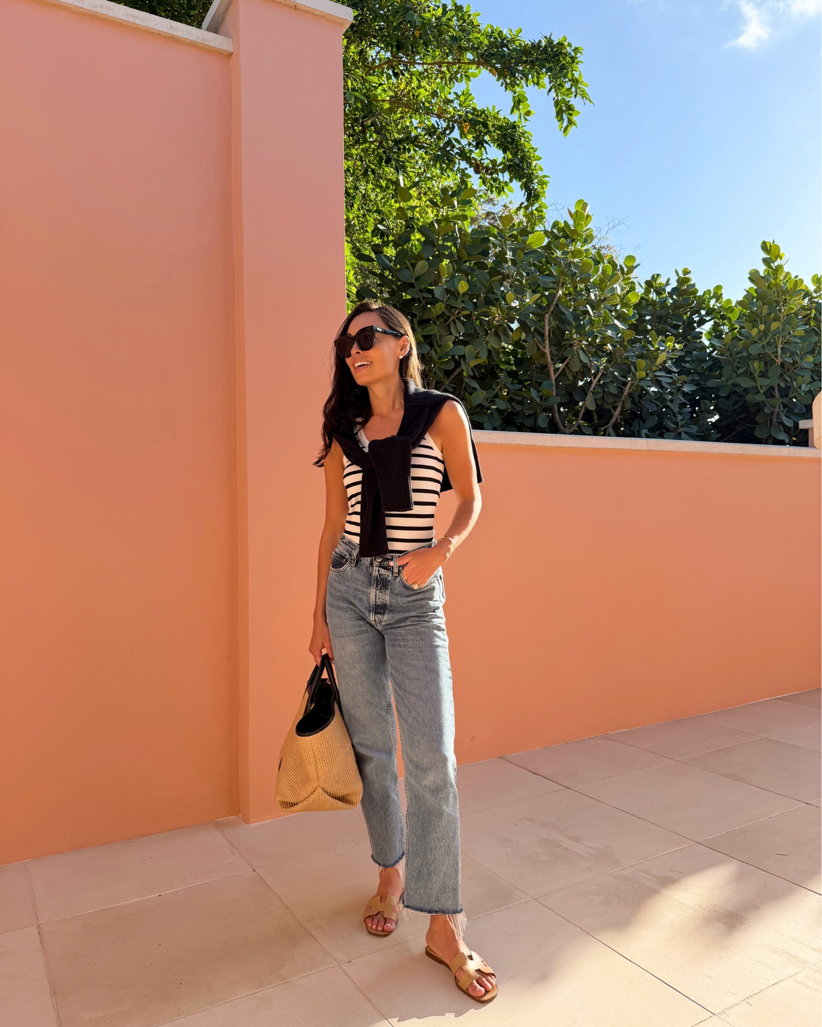 Easy outfit, casual style, Toteme jeans.

#LTKootd #LTKSeasonal #LTKTravel