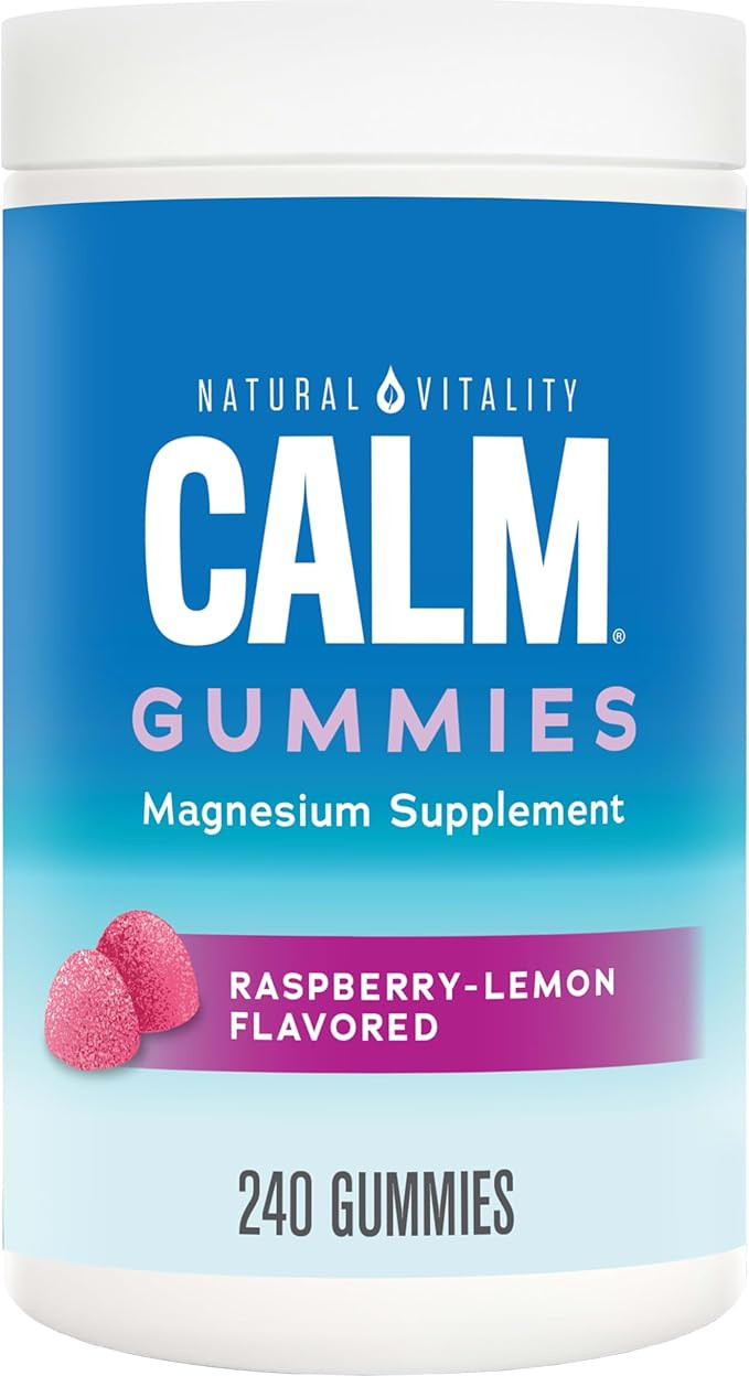 Natural Vitality Calm, Magnesium Citrate Supplement, Stress Relief Gummies, Supports a Healthy Re... | Amazon (US)