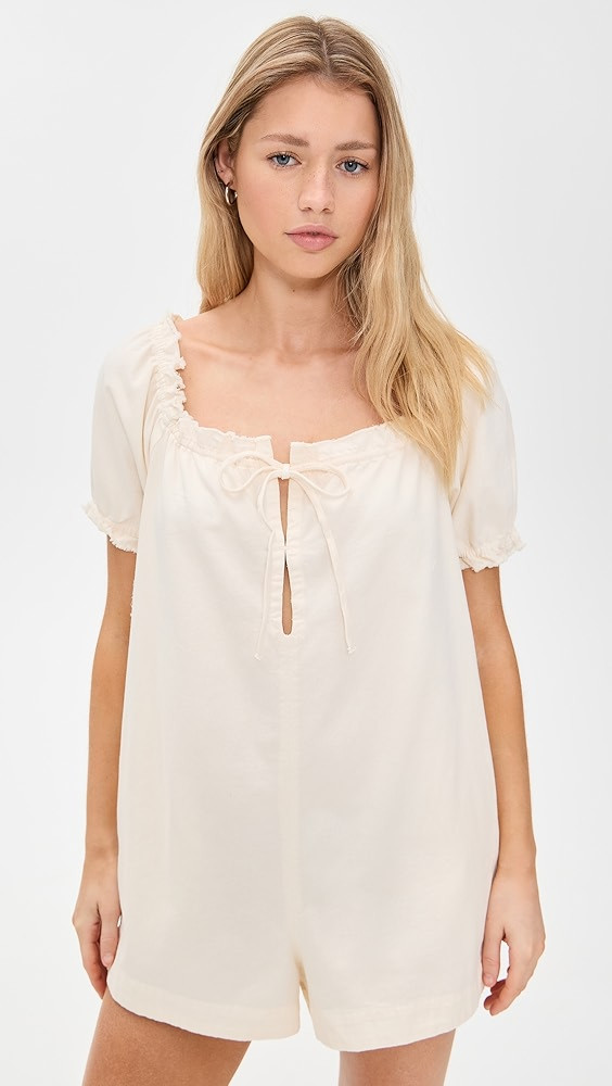 Free People Daisy Denim Babydoll Romper | Shopbop | Shopbop