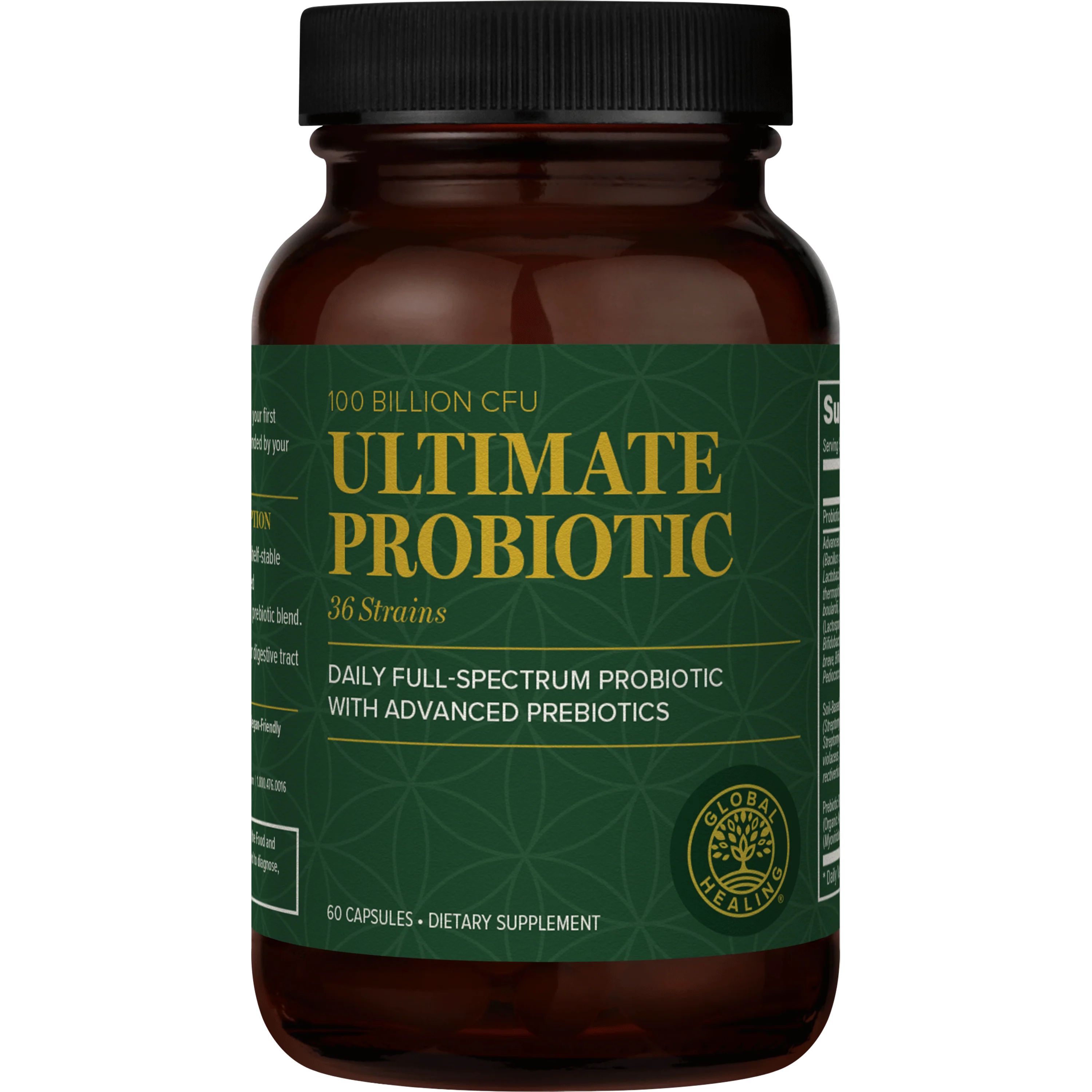 Ultimate Probiotic - Daily Vegan Probiotic Supplement + Prebiotics | Global Healing Center
