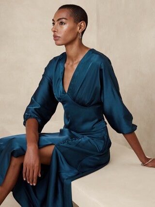 Cropped Blousant-Sleeve Blouse | Banana Republic Factory