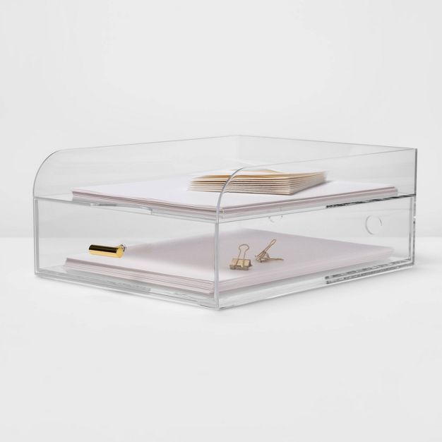 Acrylic Large Paper Tray with Drawer - Project 62™ | Target
