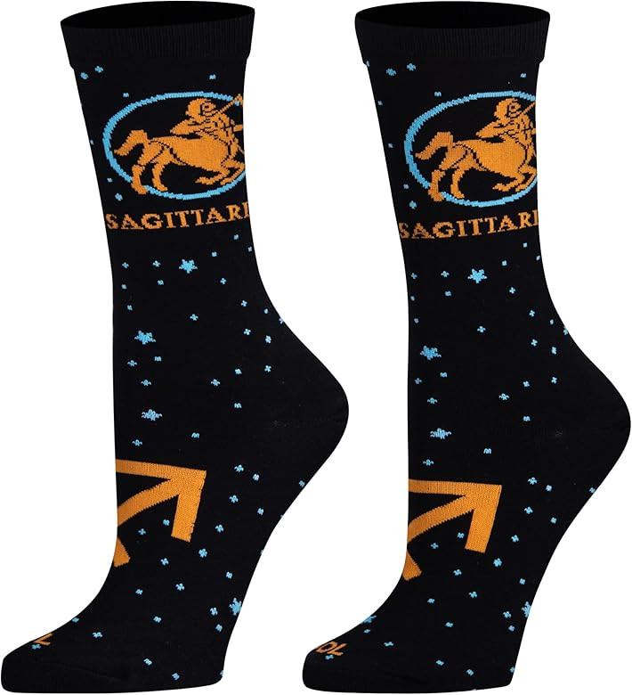 Cool Socks, Zodiac Sign Fun Astrology Gifts for Women, Crew Length, Adult | Amazon (US)