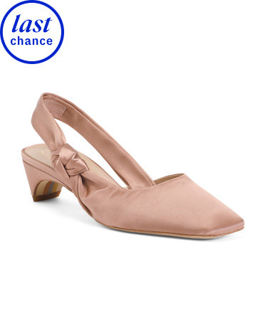 Meredith Satin Low Heel Pumps | Women's Shoes | Marshalls | Marshalls