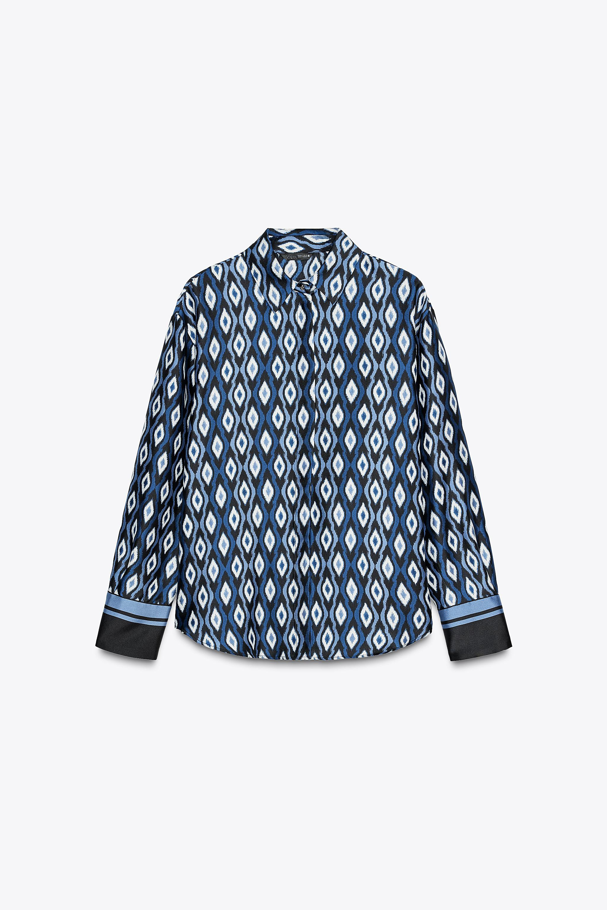 GEOMETRIC PRINT SHIRT | Zara US