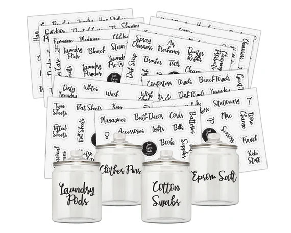 195 Laundry Room, Storage Bin, Linen Closet, Home Office, Bathroom and Beauty Organization Labels... | Etsy (US)