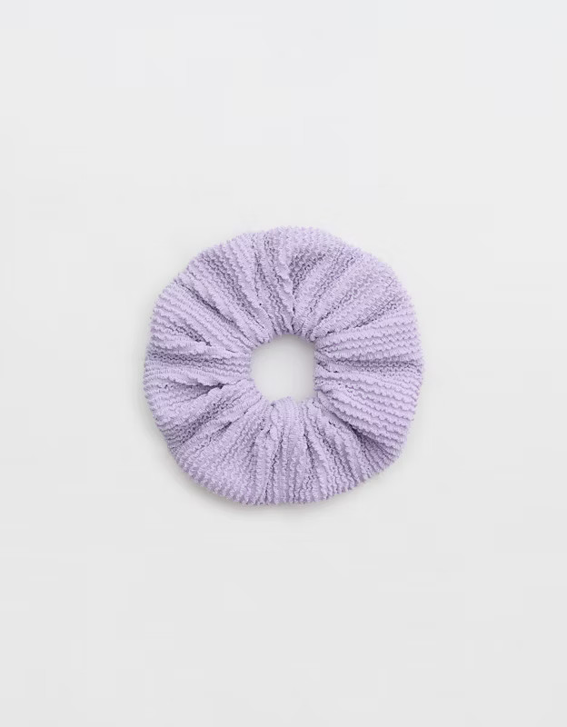 Aerie Shine Crinkle Swim Scrunchie | Aerie