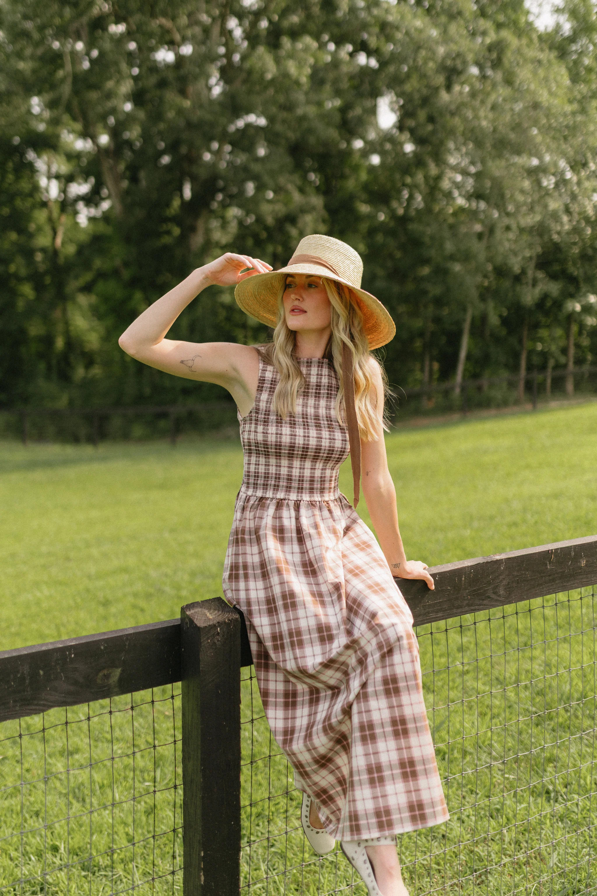 Tossing Pennies Midi Dress | Vestique