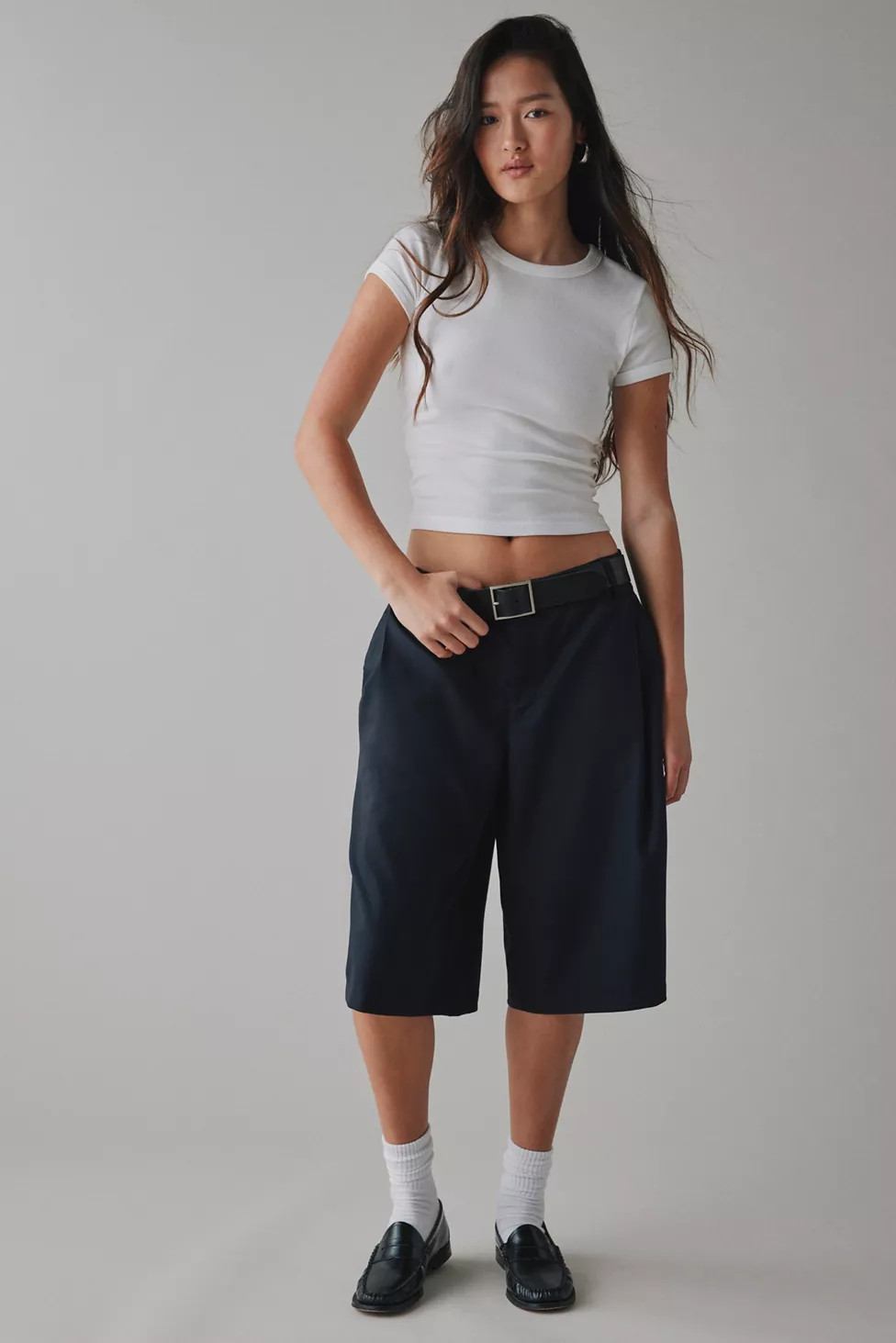 BDG West Village Wide Leg Trouser Jort | Urban Outfitters (US and RoW)